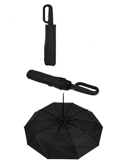 Parapluie pliant noir avec poignée à clip 2