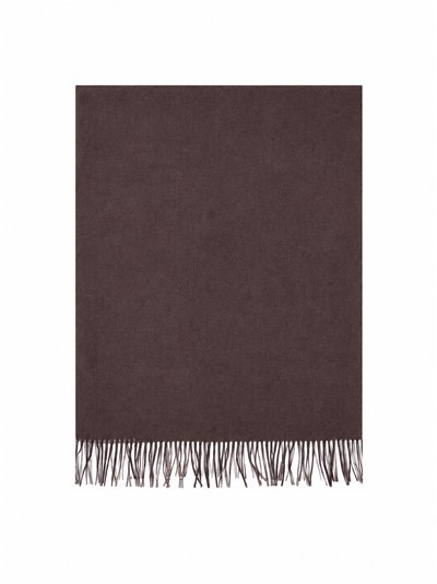 Plain fringe scarf