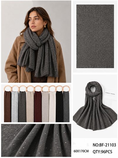 Sparkle rhinestone scarf 2