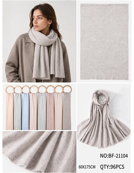 Bufanda strass tono pastel
