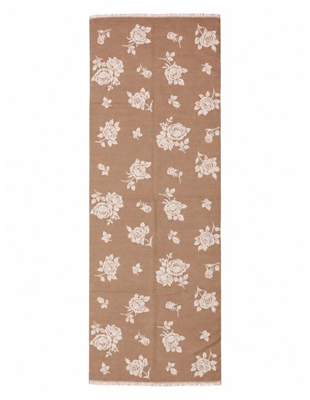 Bufanda estampado rosas