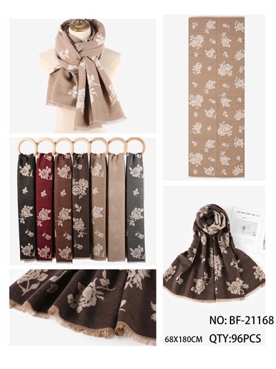 Bufanda estampado rosas 2