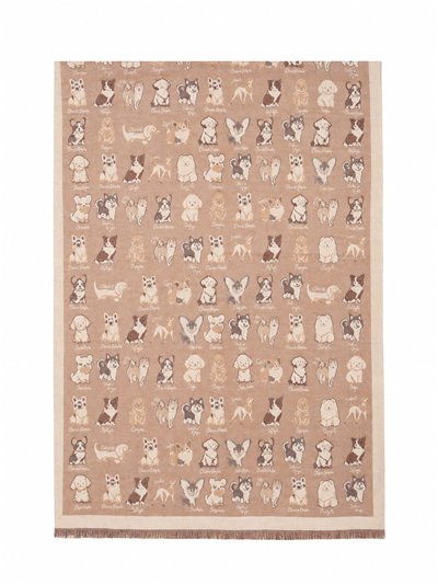 Écharpe à motif chien