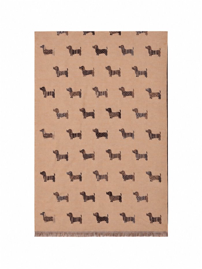 Lenço estampado com Dachshund