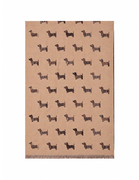 Lenço estampado com Dachshund