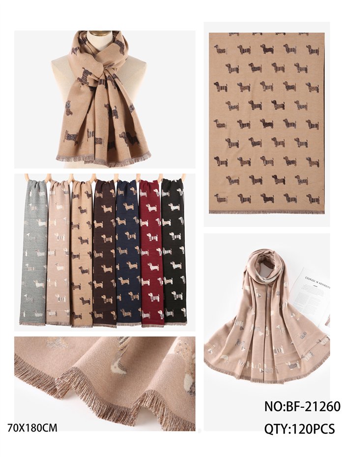 Lenço estampado com Dachshund