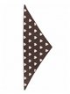 Lenço triangular com corações