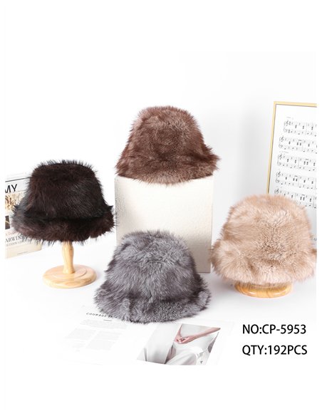 Gorro bucket de pelo