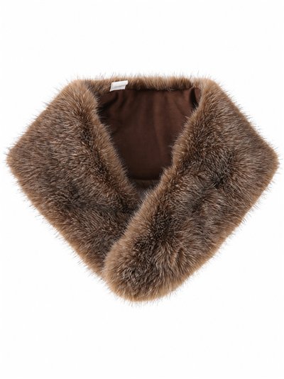 Plush faux fur collar
