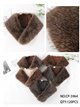 Plush faux fur collar