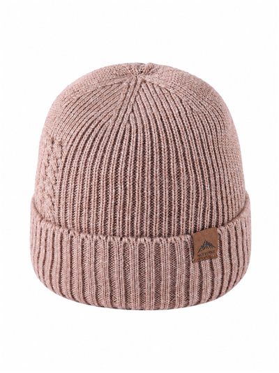 Gorro de punto con detalle trenzado