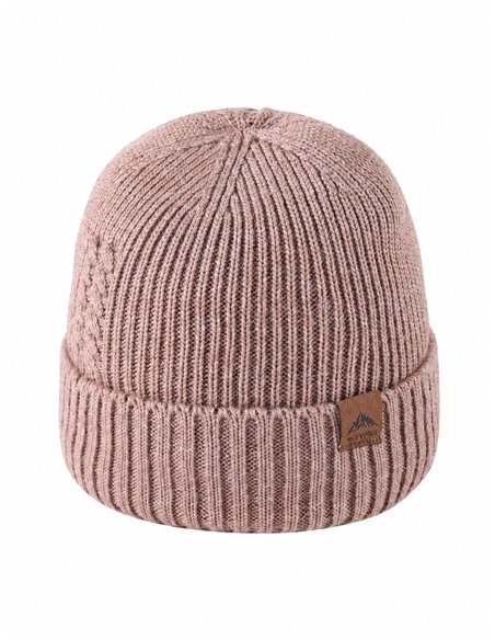 Gorro de punto con detalle trenzado