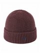 Gorro de punto canalé con bordado