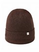 Gorro de punto canalé con placa metálica
