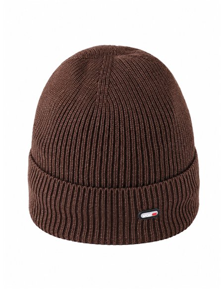 Gorro esportivo de malha canelada