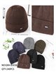 Gorro de punto canalé estilo sport