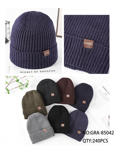 Klassische Rippstrickmütze 2