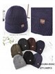 Gorro de punto canalé etiqueta classic