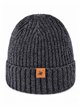 Gorro de punto chenilla con parche