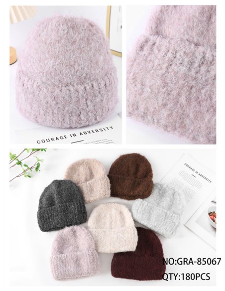Gorro de punto efecto bouclé