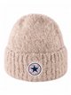 Gorro de punto efecto bouclé con parche estrella