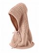 Cagoule en maille tressée avec lien