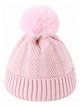Gorro de punto espiga con pompón