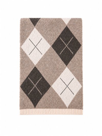Bufanda hombre de punto rombos argyle
