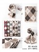 Bufanda hombre de punto rombos argyle