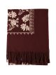 Bufanda floral con flecos