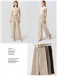Pantalón wide leg efecto ante estampado