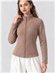 Chaqueta afelpada con cremallera