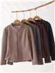 Chaqueta afelpada con cremallera
