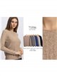 Rundhals-Zopfstrickpullover