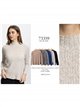pull à col roulé en maille torsadée