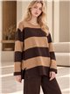 Completo maglione e pantaloni a righe