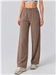 Pantaloni in pile a gamba larga