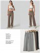 Pantaloni in pile a gamba larga