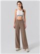 Pantaloni in pile a gamba larga