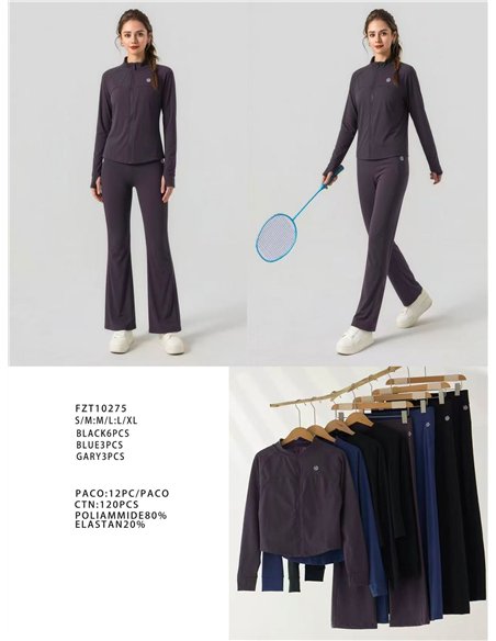 Completo yoga composto da giacca e pantaloni.