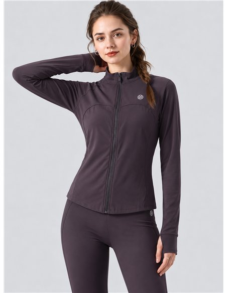 Completo yoga composto da giacca e pantaloni.