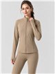 Completo composto da giacca e leggings in pile per lo yoga.