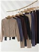 Completo composto da giacca e leggings in pile per lo yoga.
