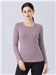 t-shirt basic a maniche lunghe elasticizzata