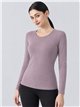 t-shirt basic a maniche lunghe elasticizzata