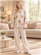 ensemble pull et pantalon à pois