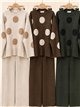 ensemble pull et pantalon à pois