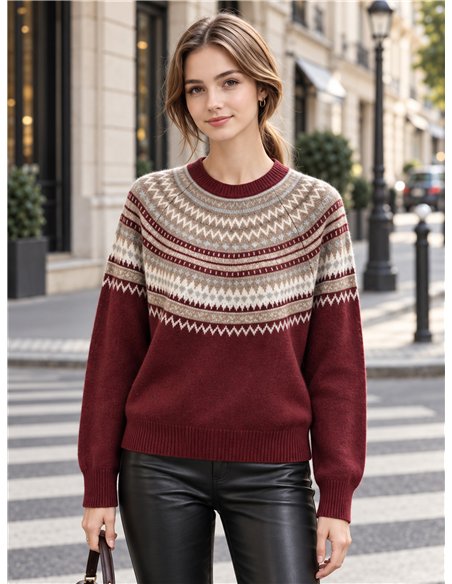 Nordisches Jacquard-Trikot