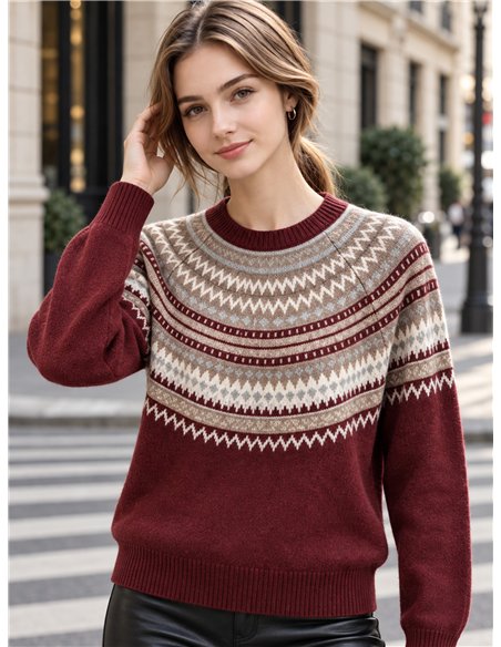 Nordisches Jacquard-Trikot