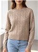 Jersey trenzado relieve